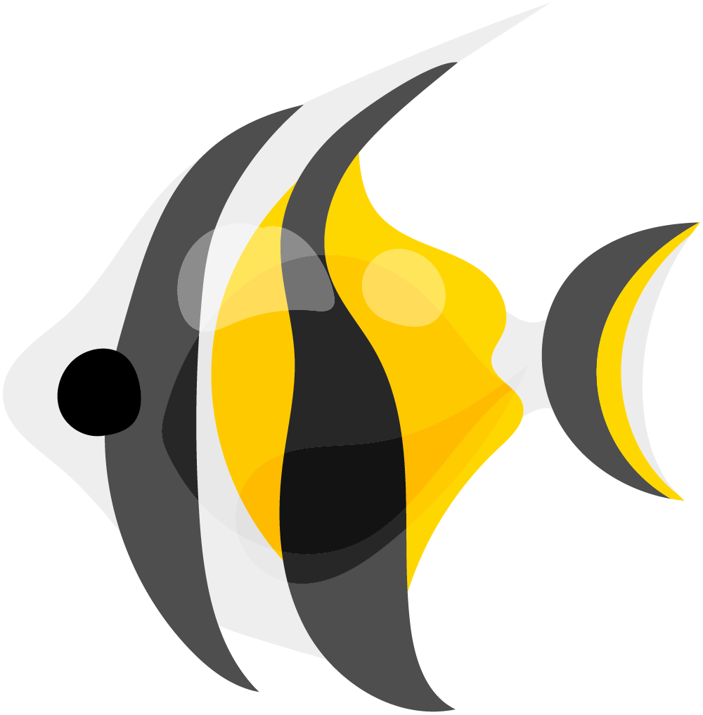 可愛い魚のフリーイラスト素材