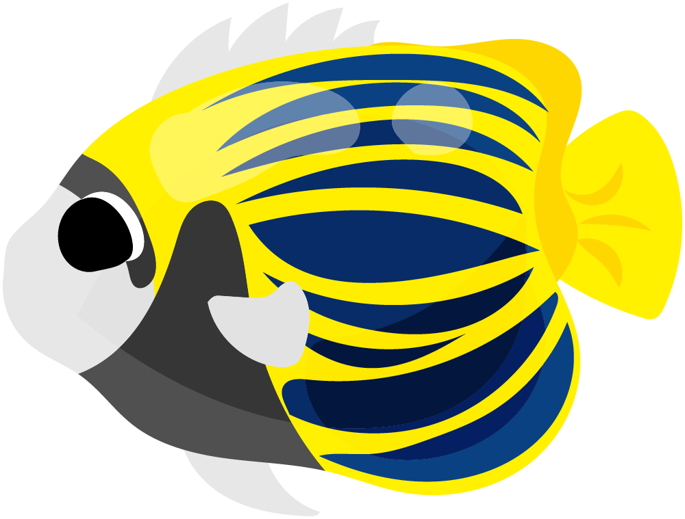 可愛い魚のフリーイラスト素材