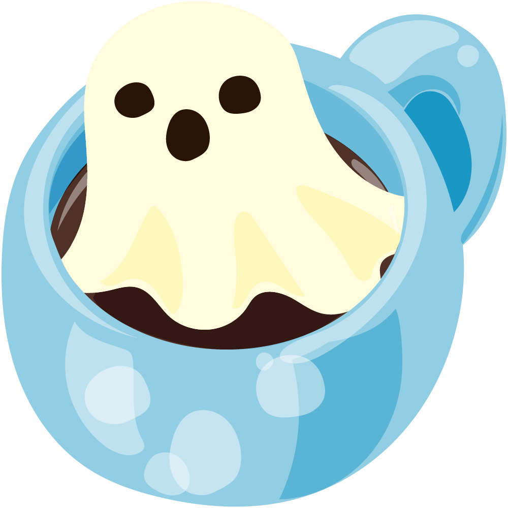 美味しそうなハロウィンスイーツのフリーイラスト素材　-ラテ-