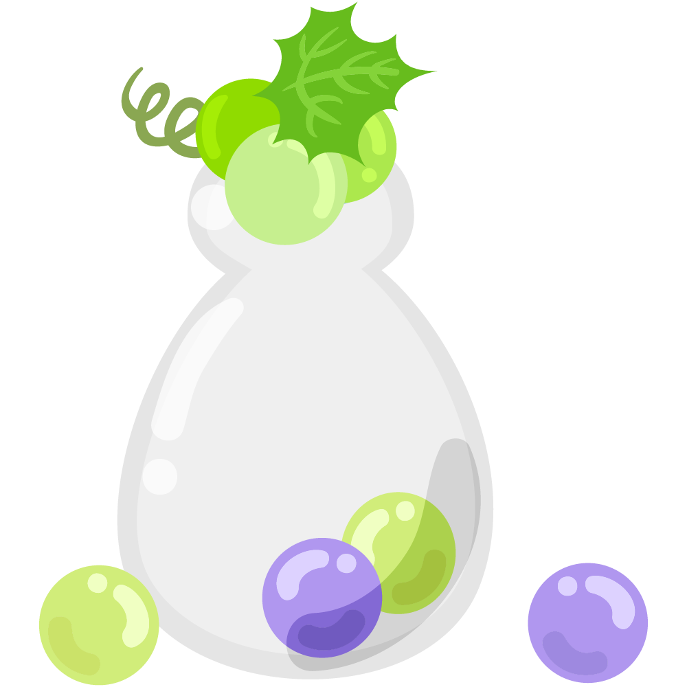 美味しそうなぶどうスイーツのフリーイラスト素材　-キャンディ-