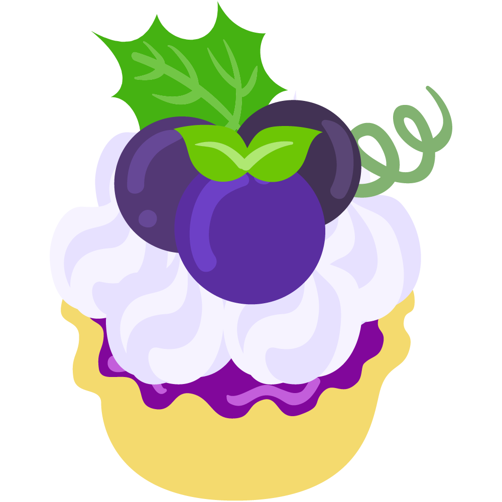 美味しそうなぶどうスイーツのフリーイラスト素材　-タルト-