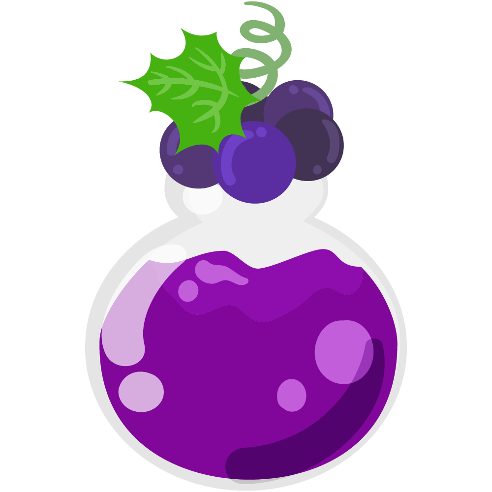 美味しそうなぶどうスイーツのフリーイラスト素材　-ジャム-