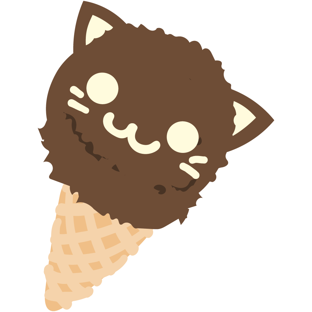 美味しそうなハロウィンスイーツのフリーイラスト素材　-アイスクリーム-