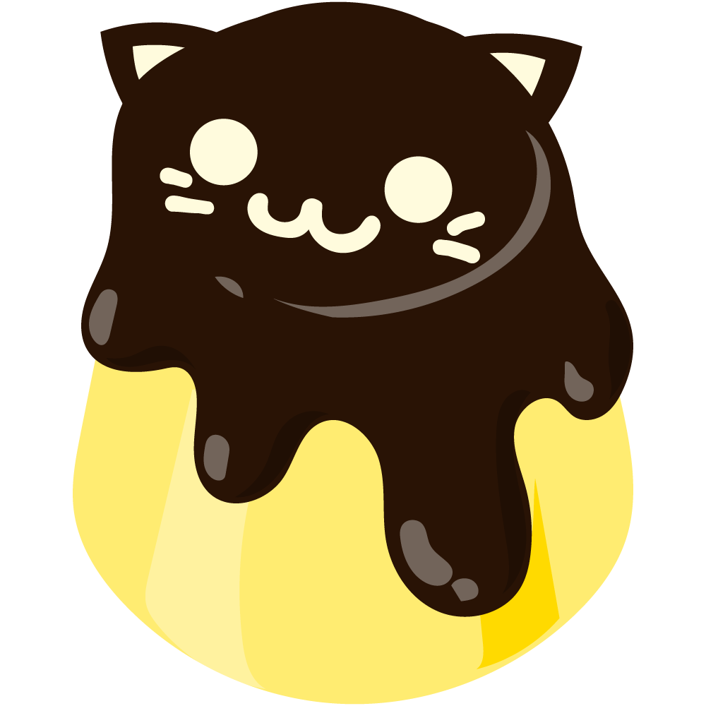 美味しそうなハロウィンスイーツのフリーイラスト素材　-プリン-