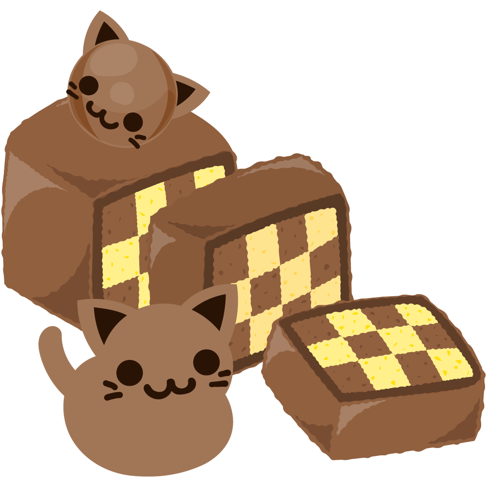 美味しそうなハロウィンスイーツのフリーイラスト素材　-サンセバスチャンケーキ-