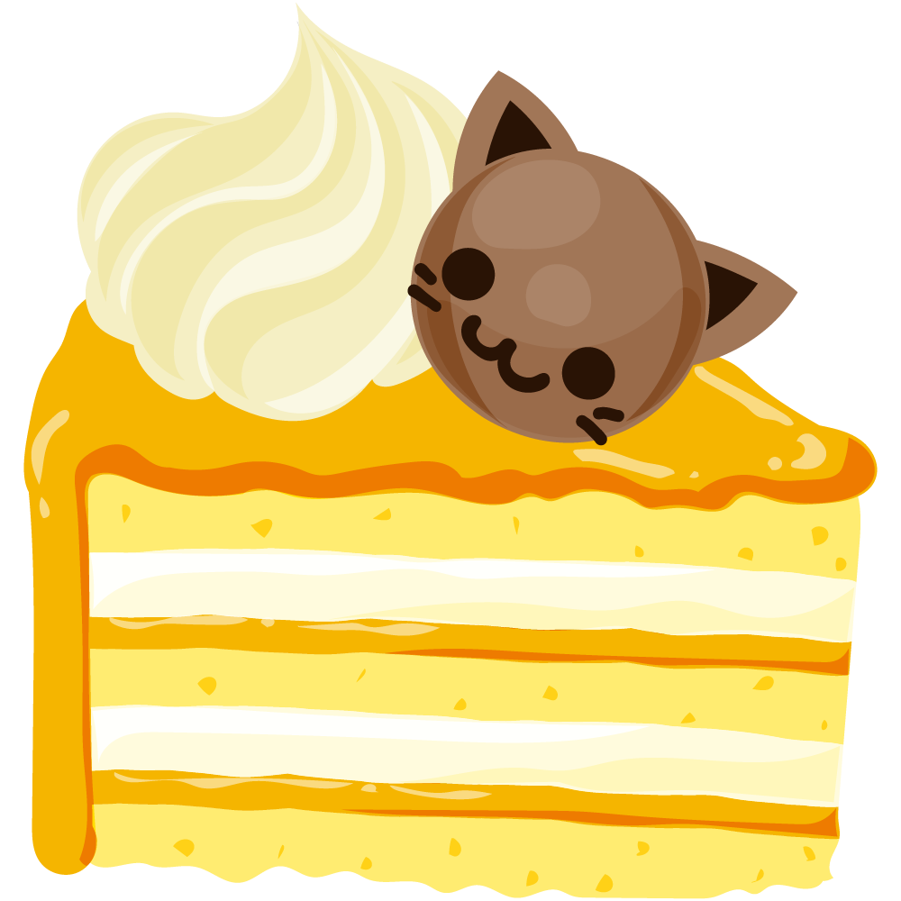 美味しそうなハロウィンスイーツのフリーイラスト素材　-ケーキ-