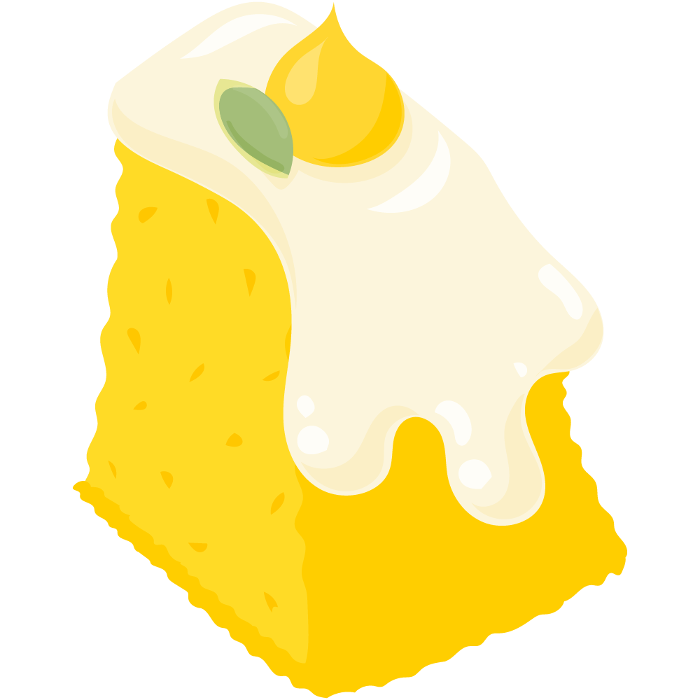 美味しそうなかぼちゃスイーツのフリーイラスト素材　-シフォンケーキ-