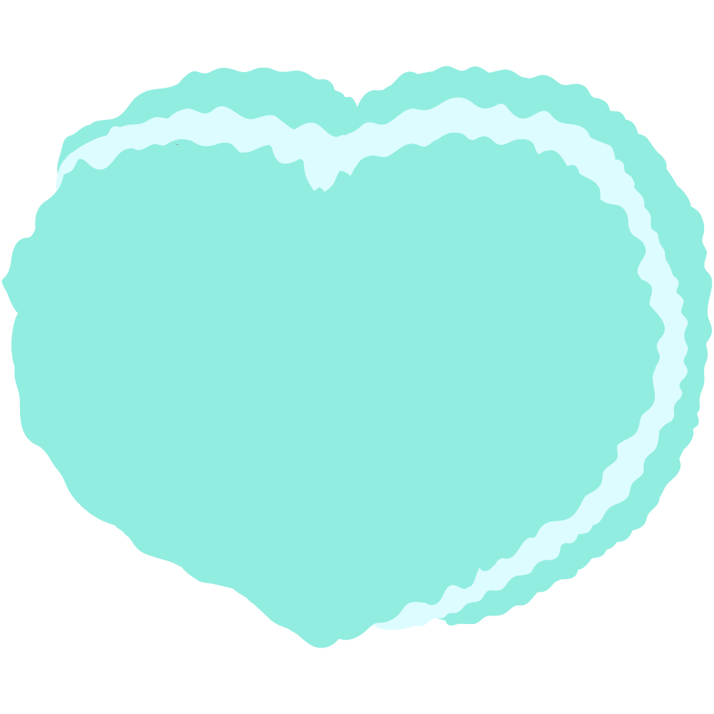 ハートのフリーイラスト素材 -マカロン-