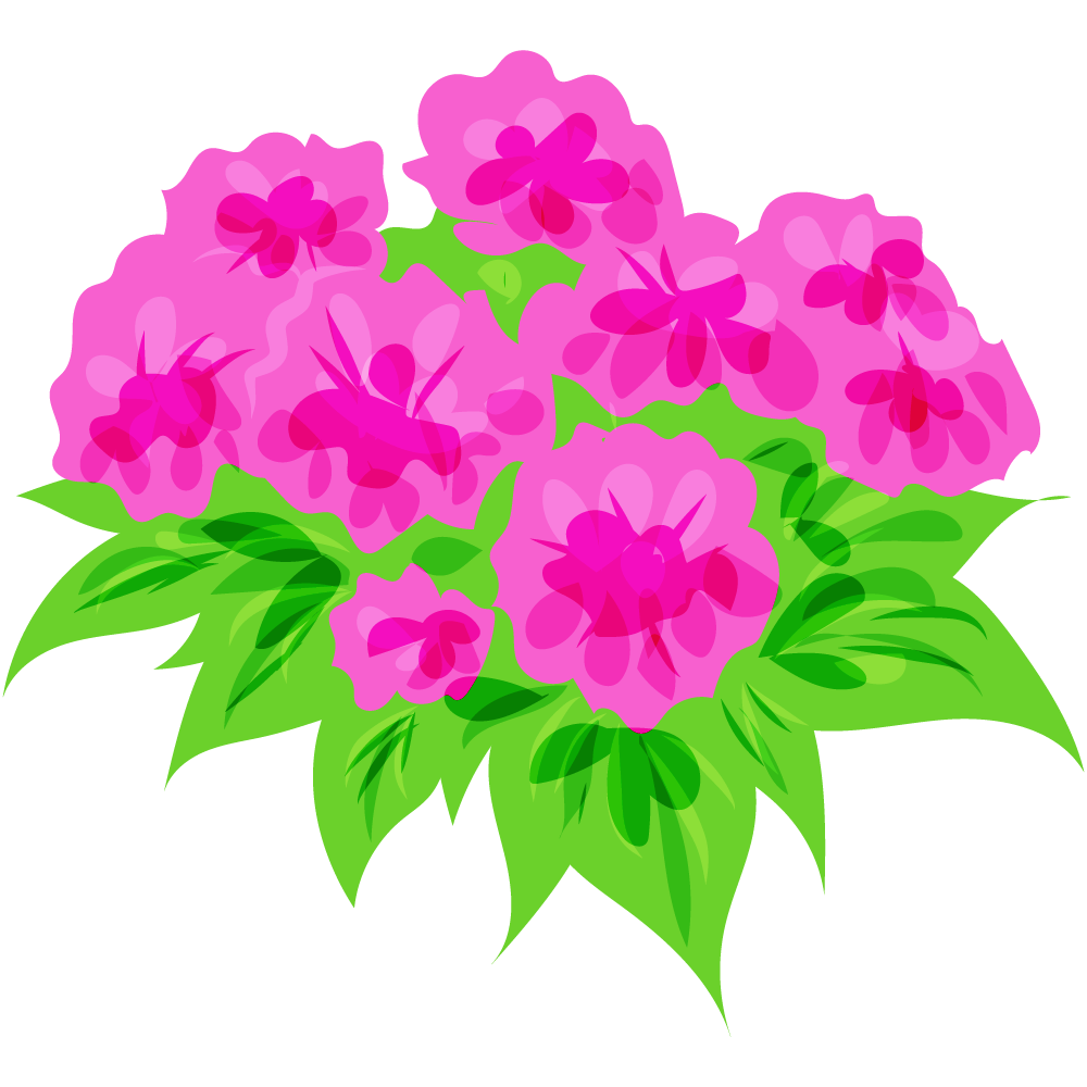 不思議な花のフリーイラスト素材