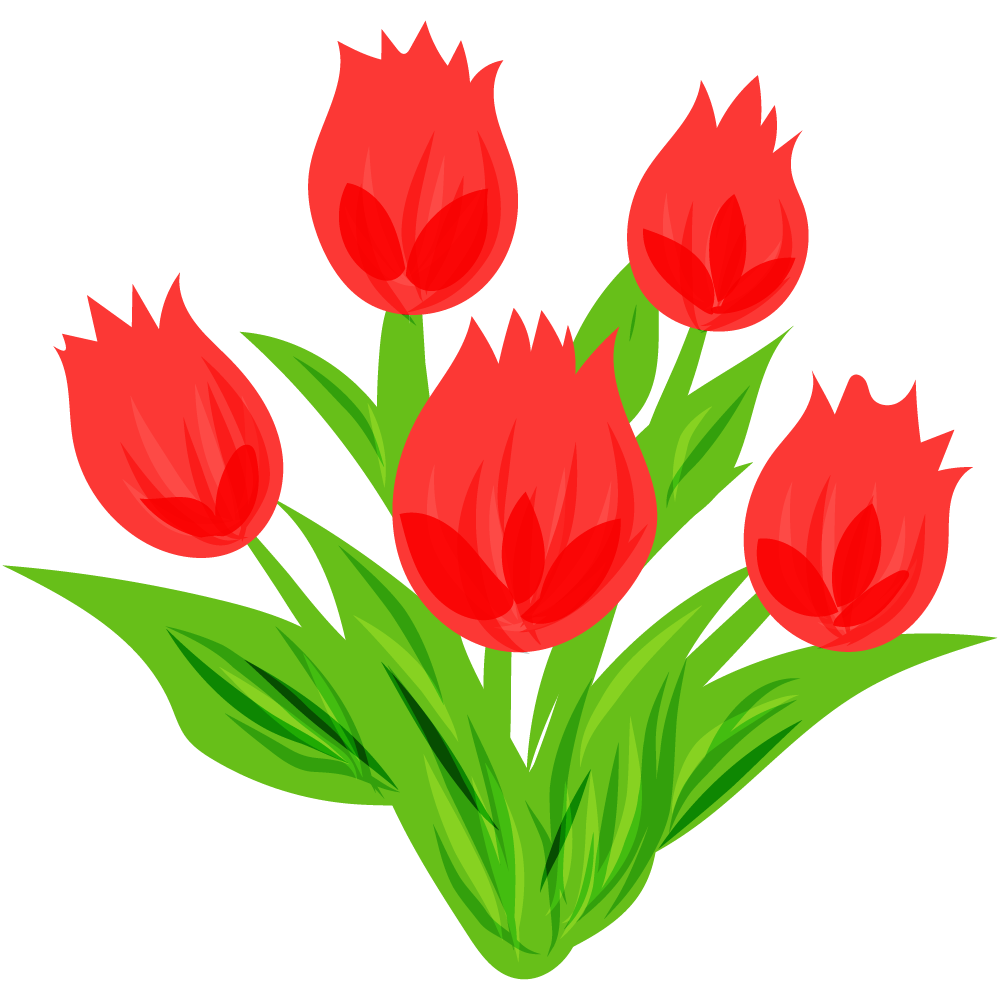 不思議な花のフリーイラスト素材