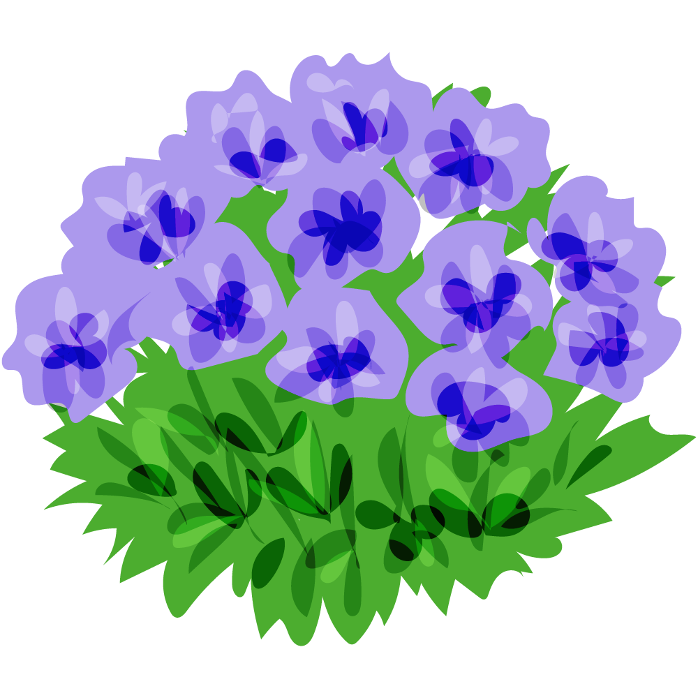 不思議な花のフリーイラスト素材