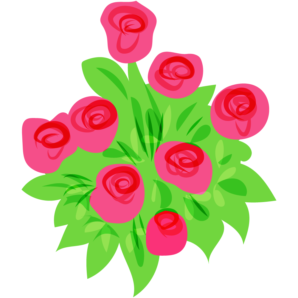 不思議な花のフリーイラスト素材