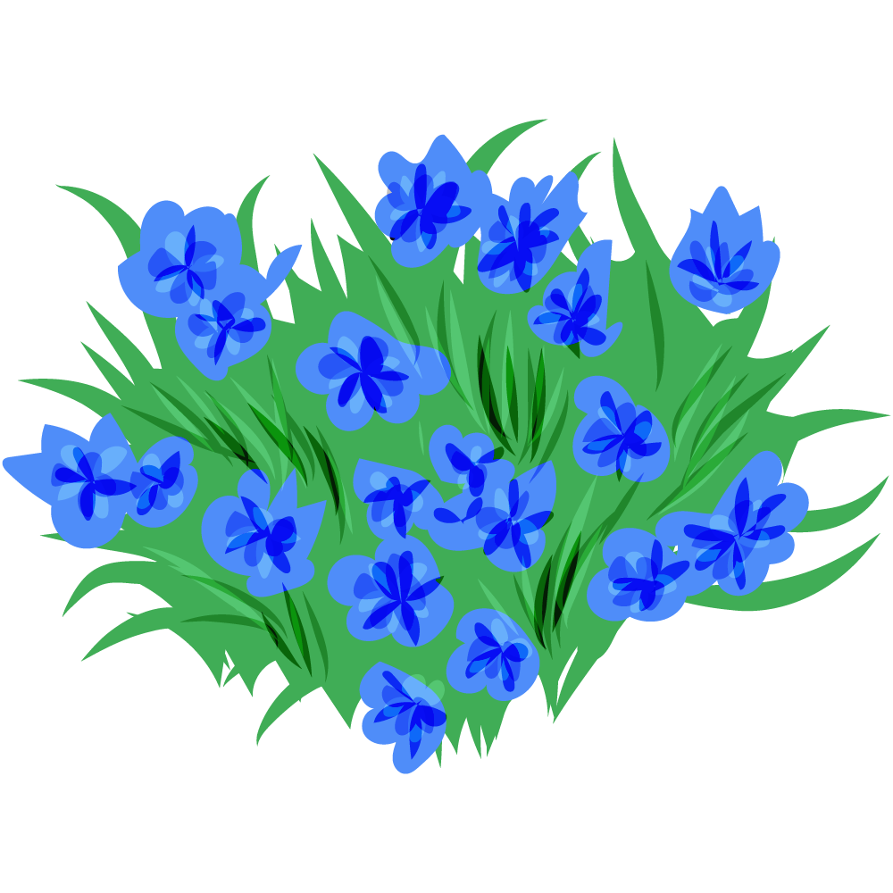 不思議な花のフリーイラスト素材