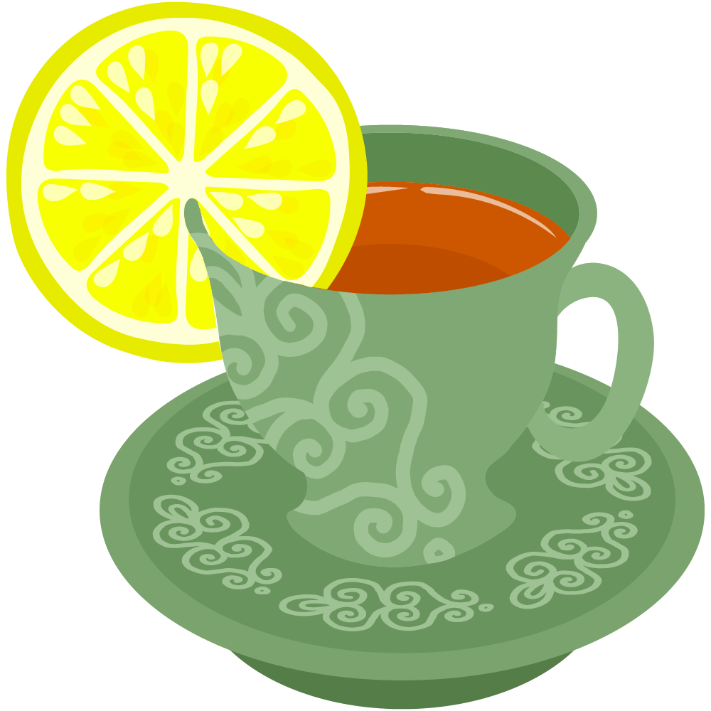 レモンティーのフリーイラスト素材