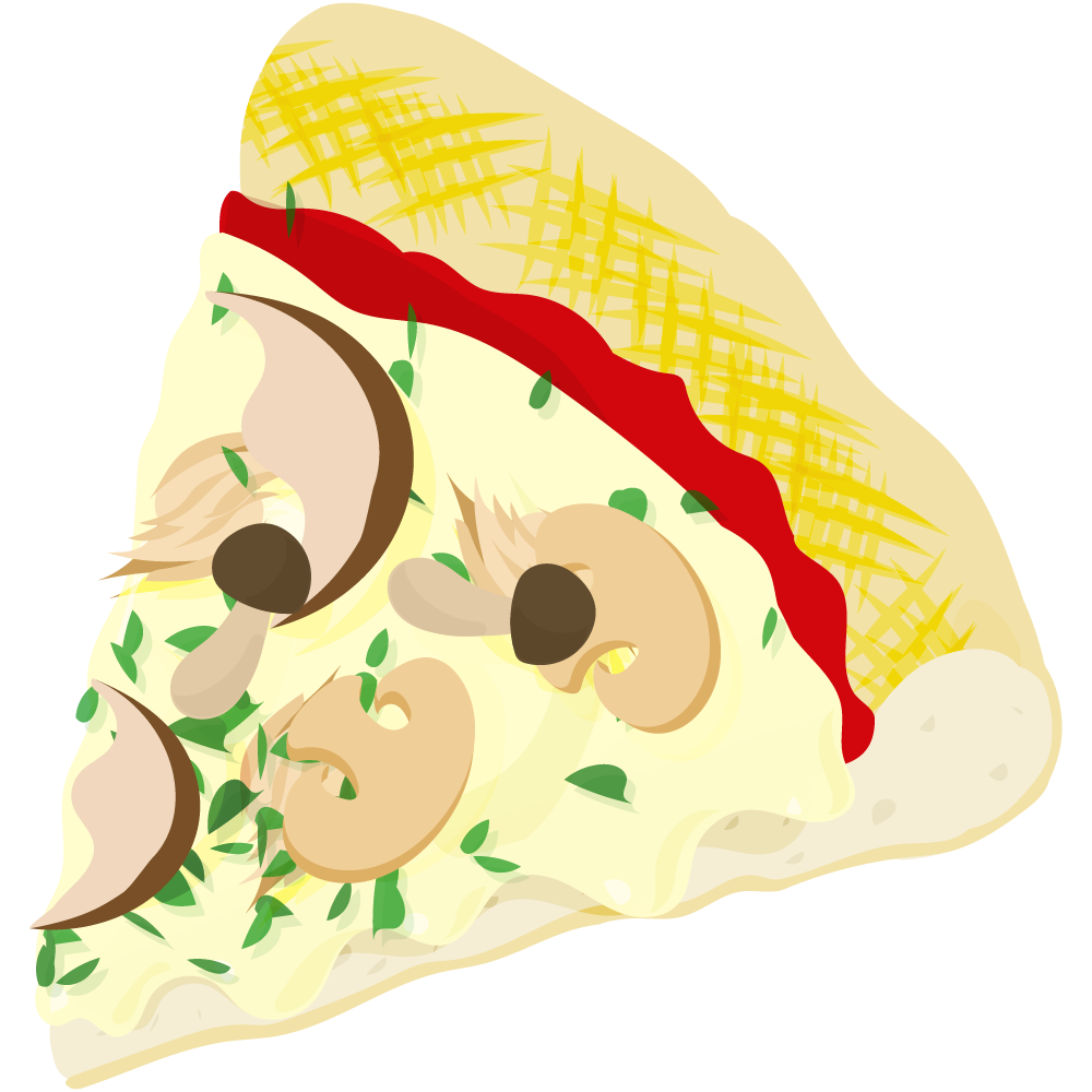 ピザのフリーイラスト素材　-ボスカイオーラ-