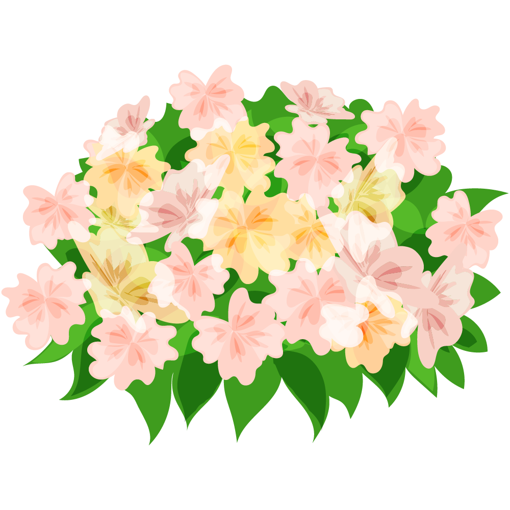 不思議な花のフリーイラスト素材