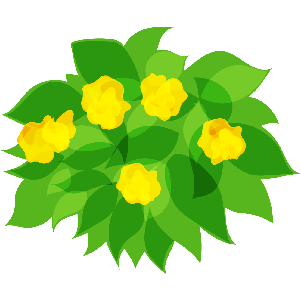 不思議な花のフリーイラスト素材