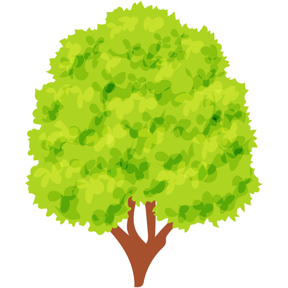 不思議な木のフリーイラスト素材