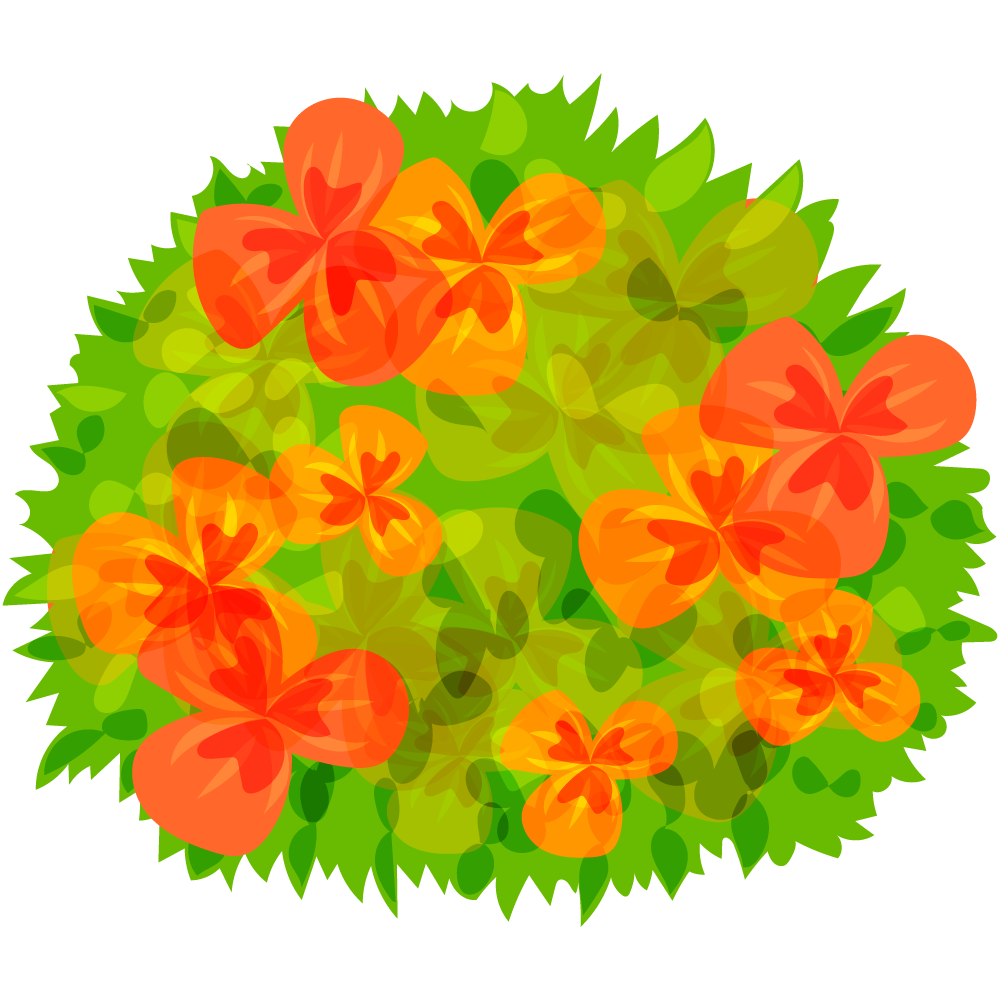 不思議な花のフリーイラスト素材