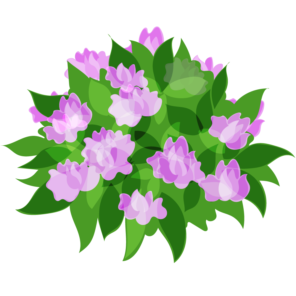 不思議な花のフリーイラスト素材