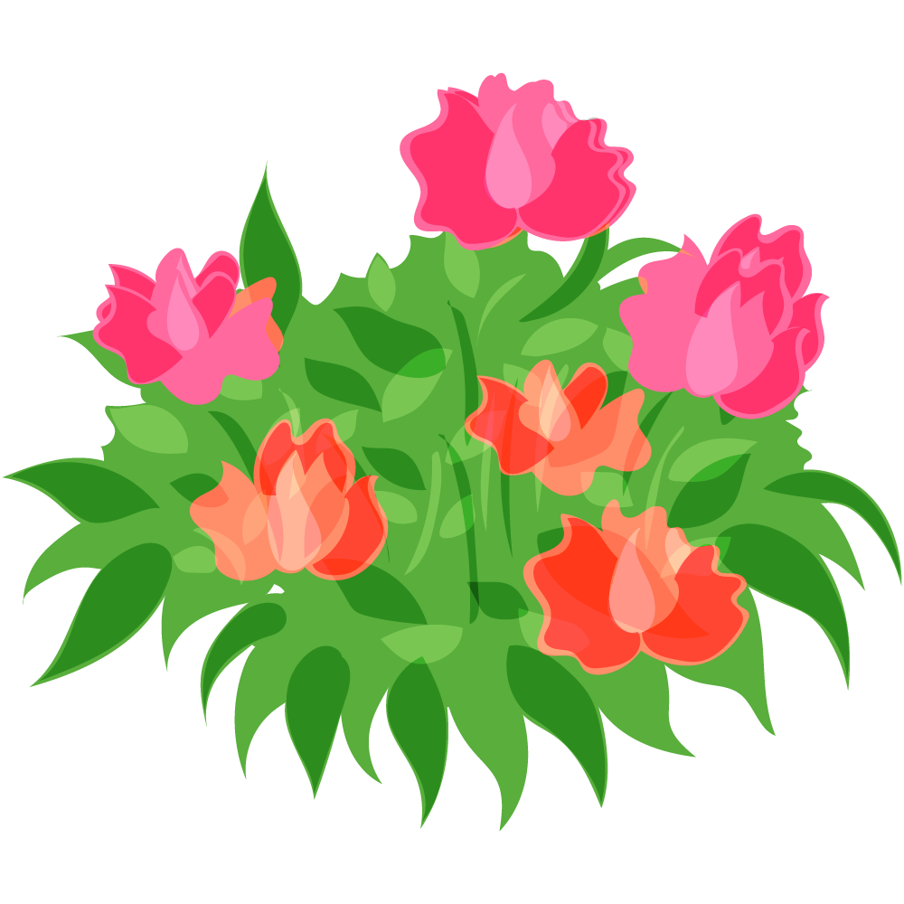 不思議な花のフリーイラスト素材