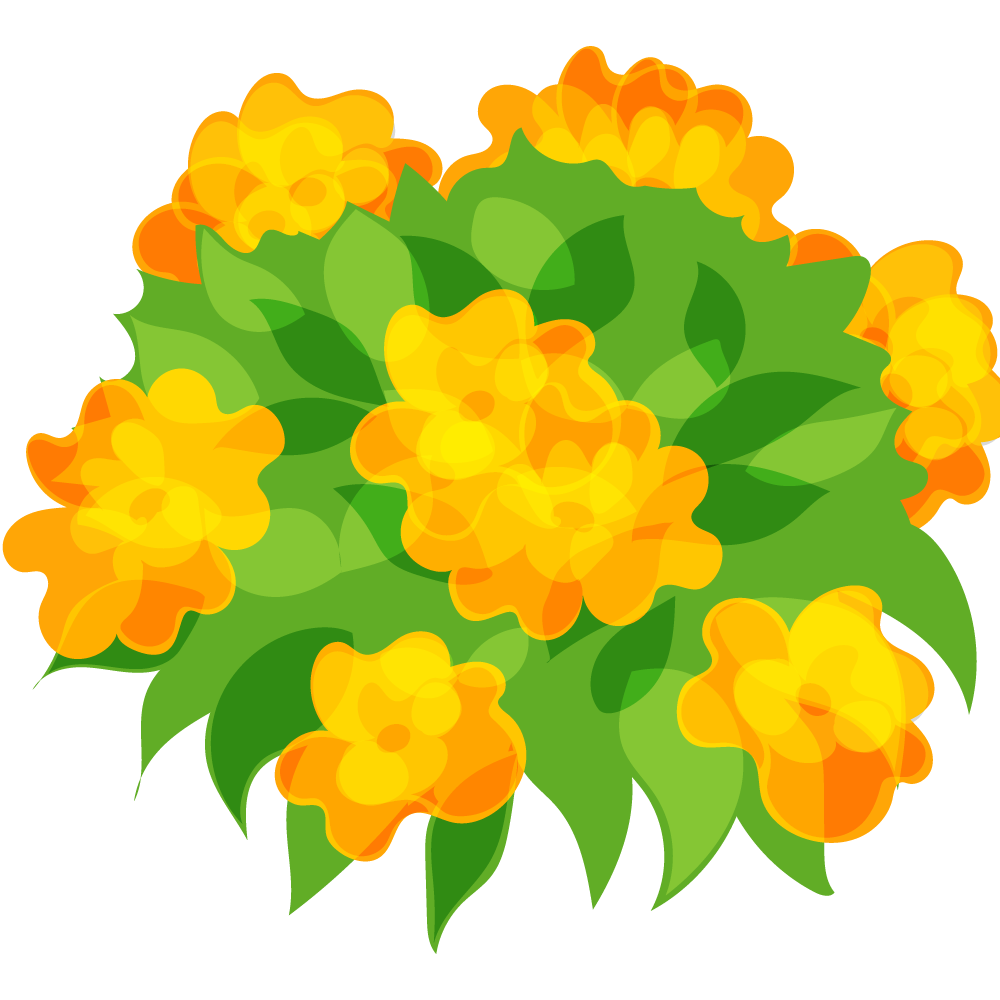 不思議な花のフリーイラスト素材