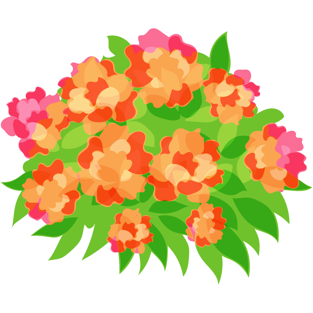 不思議な花のフリーイラスト素材