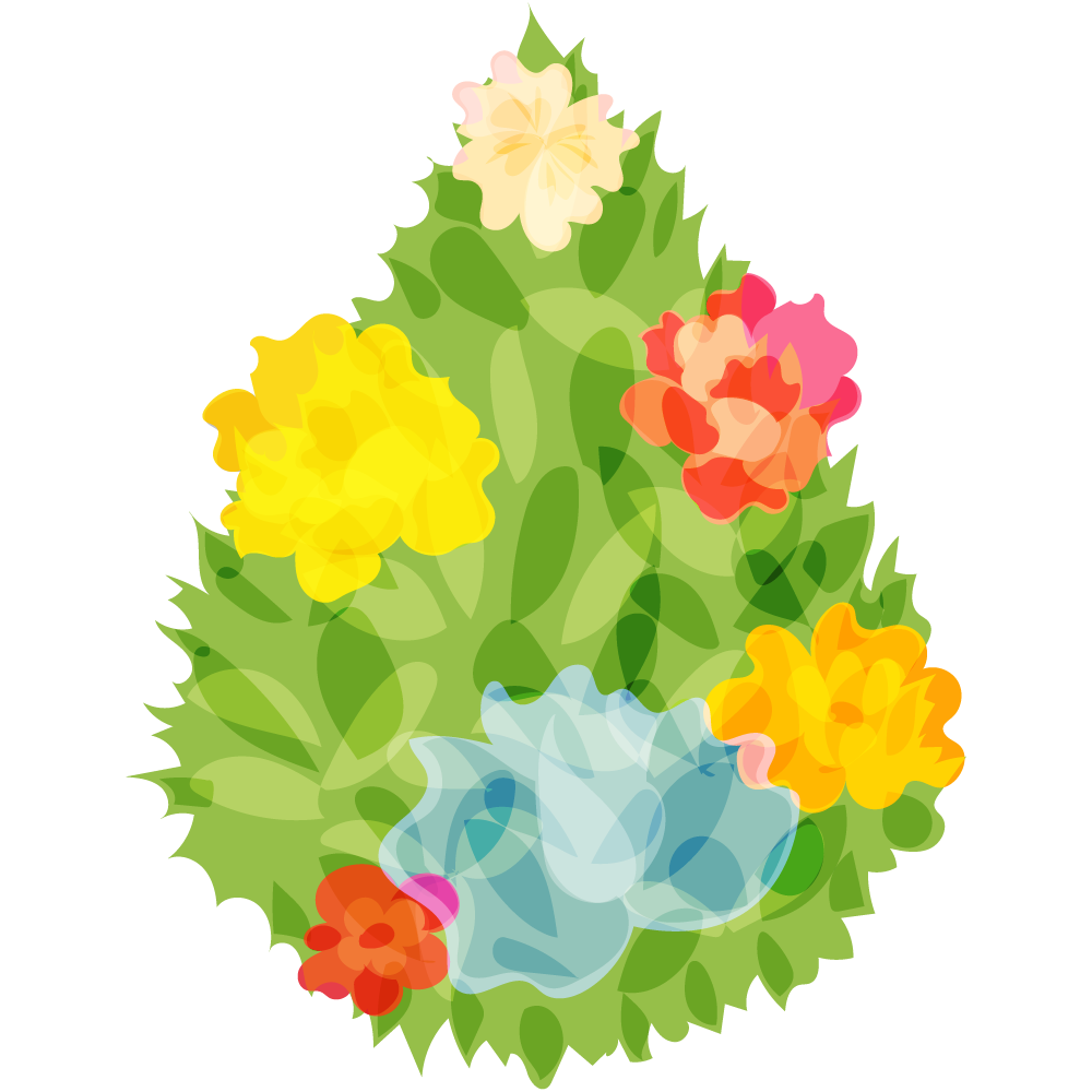 不思議な木のフリーイラスト素材