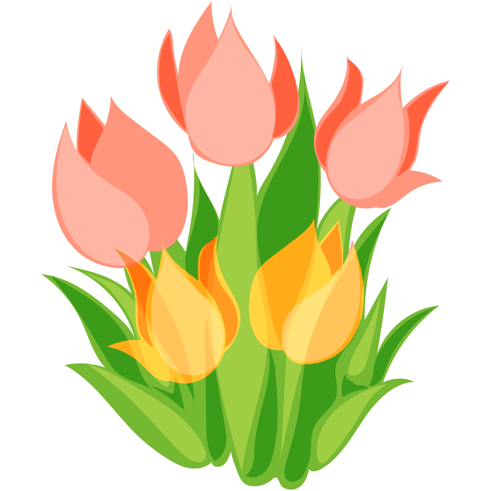 不思議な花のフリーイラスト素材