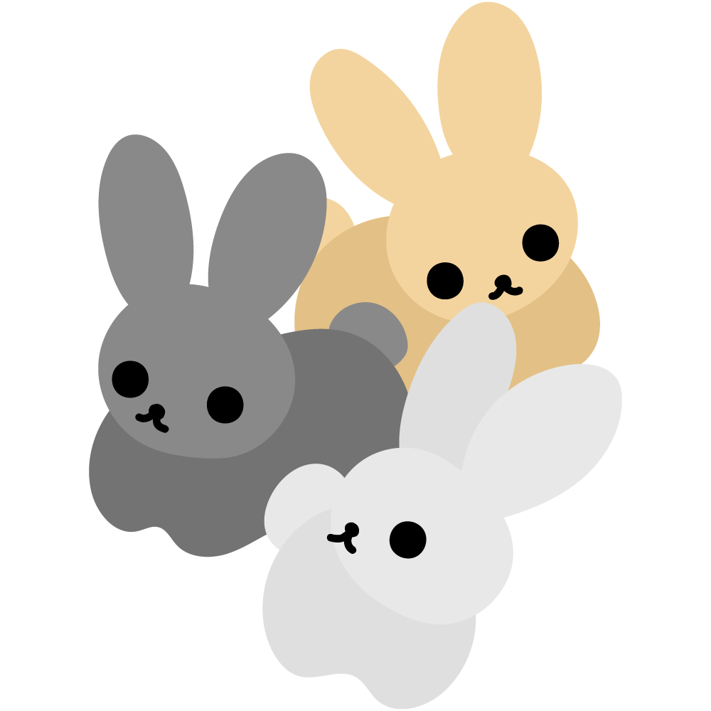 うさぎのフリーイラスト素材