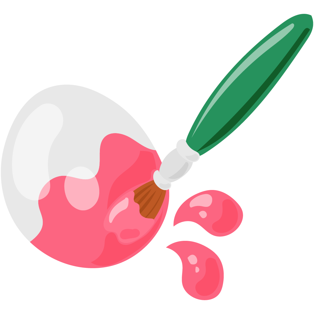 イースターエッグのフリーイラスト素材