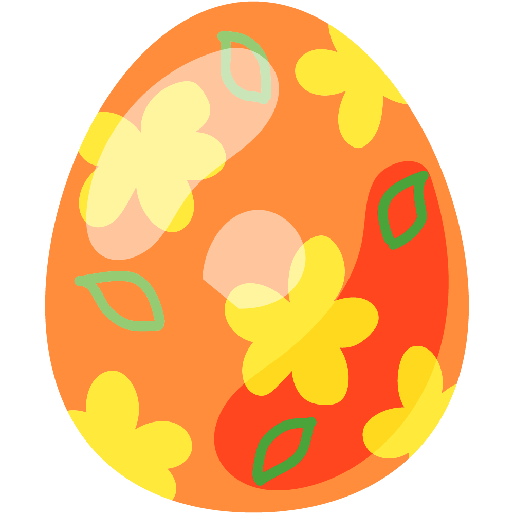 イースターエッグのフリーイラスト素材
