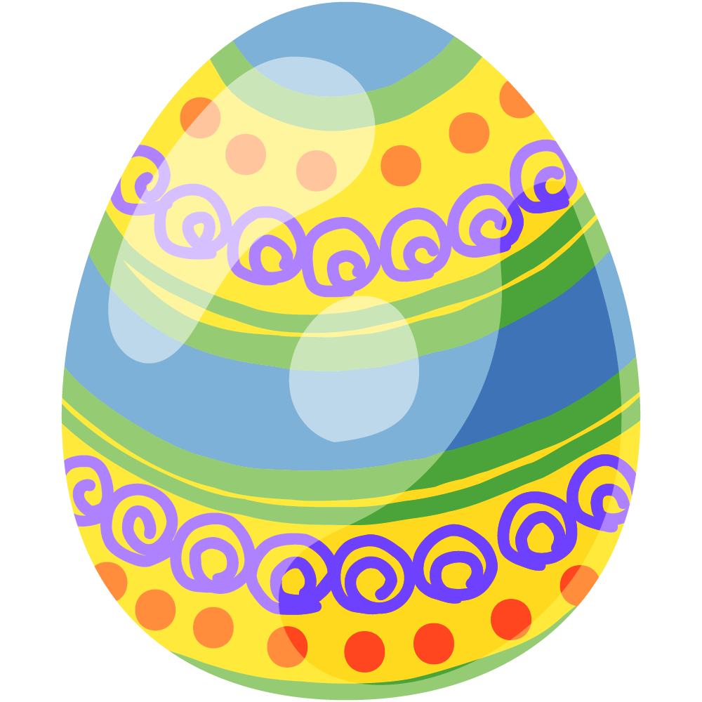 イースターエッグのフリーイラスト素材