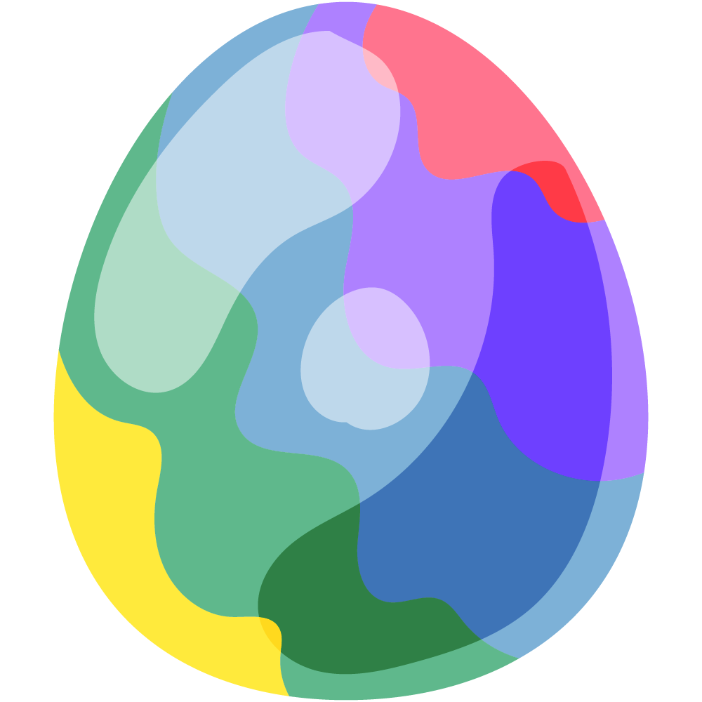 イースターエッグのフリーイラスト素材